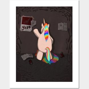 Unicorn leaking Posters and Art